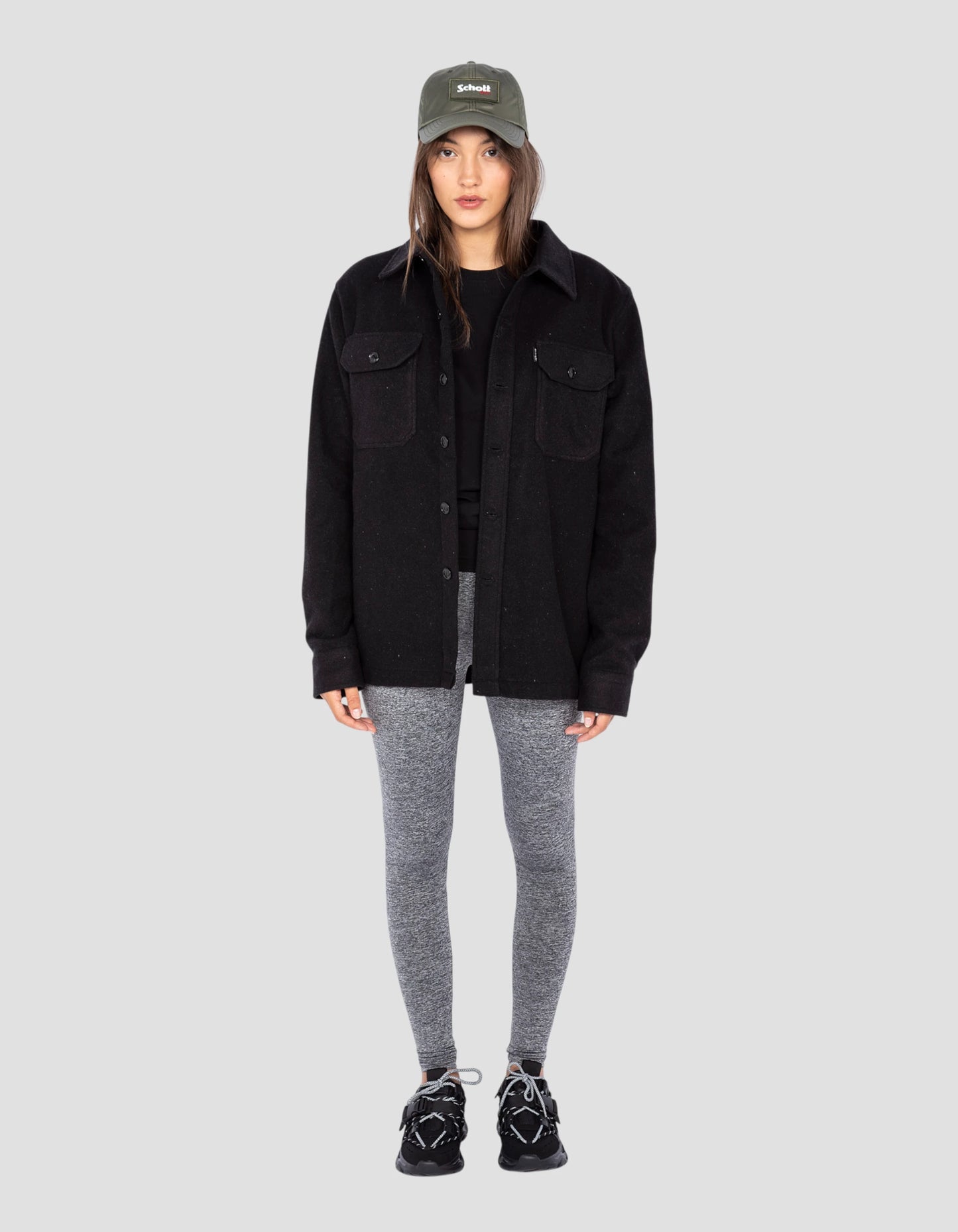 Surchemise boutonnée noire