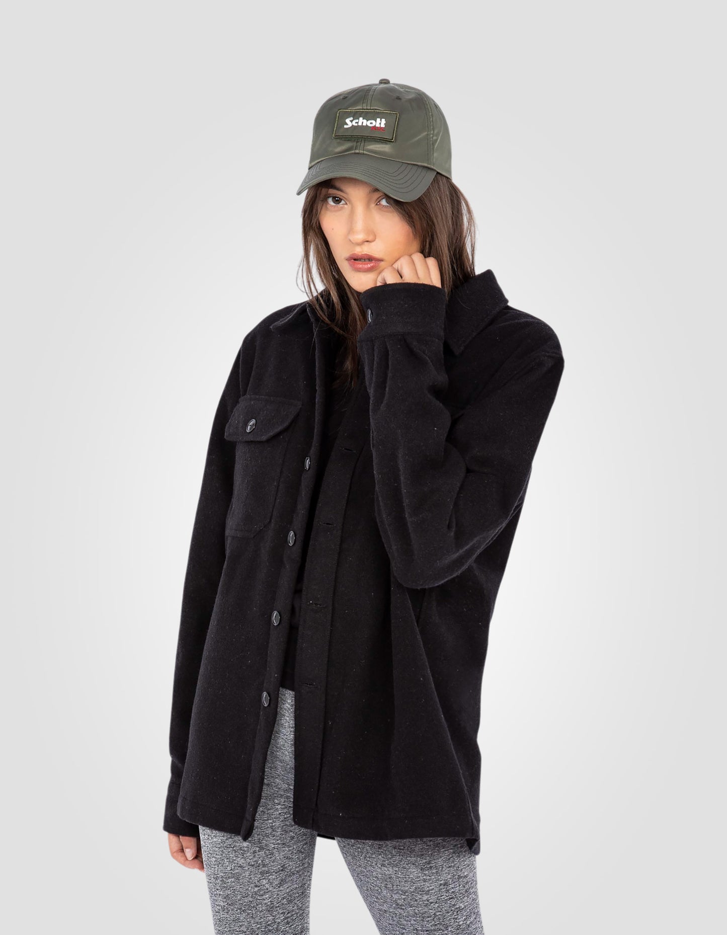 Surchemise boutonnée noire