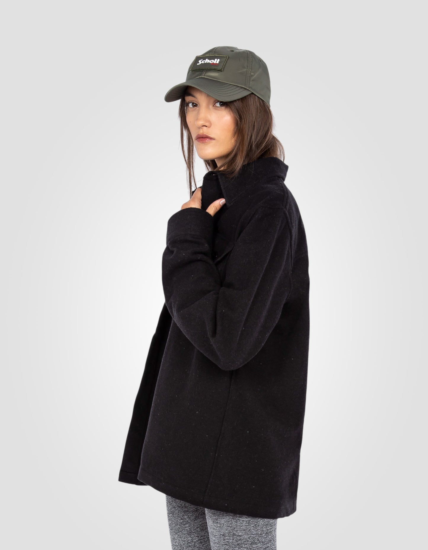 Surchemise boutonnée noire