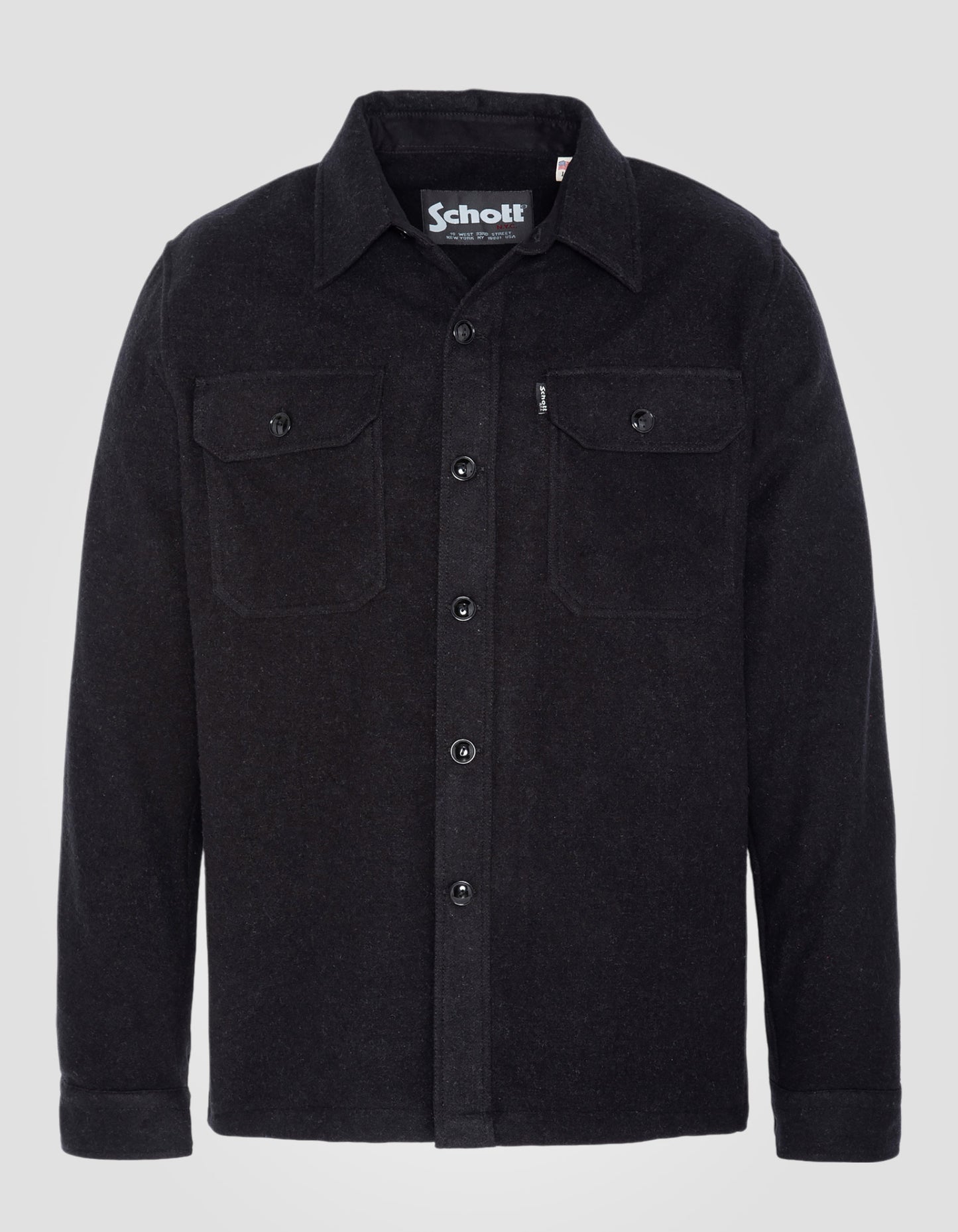 Surchemise boutonnée noire