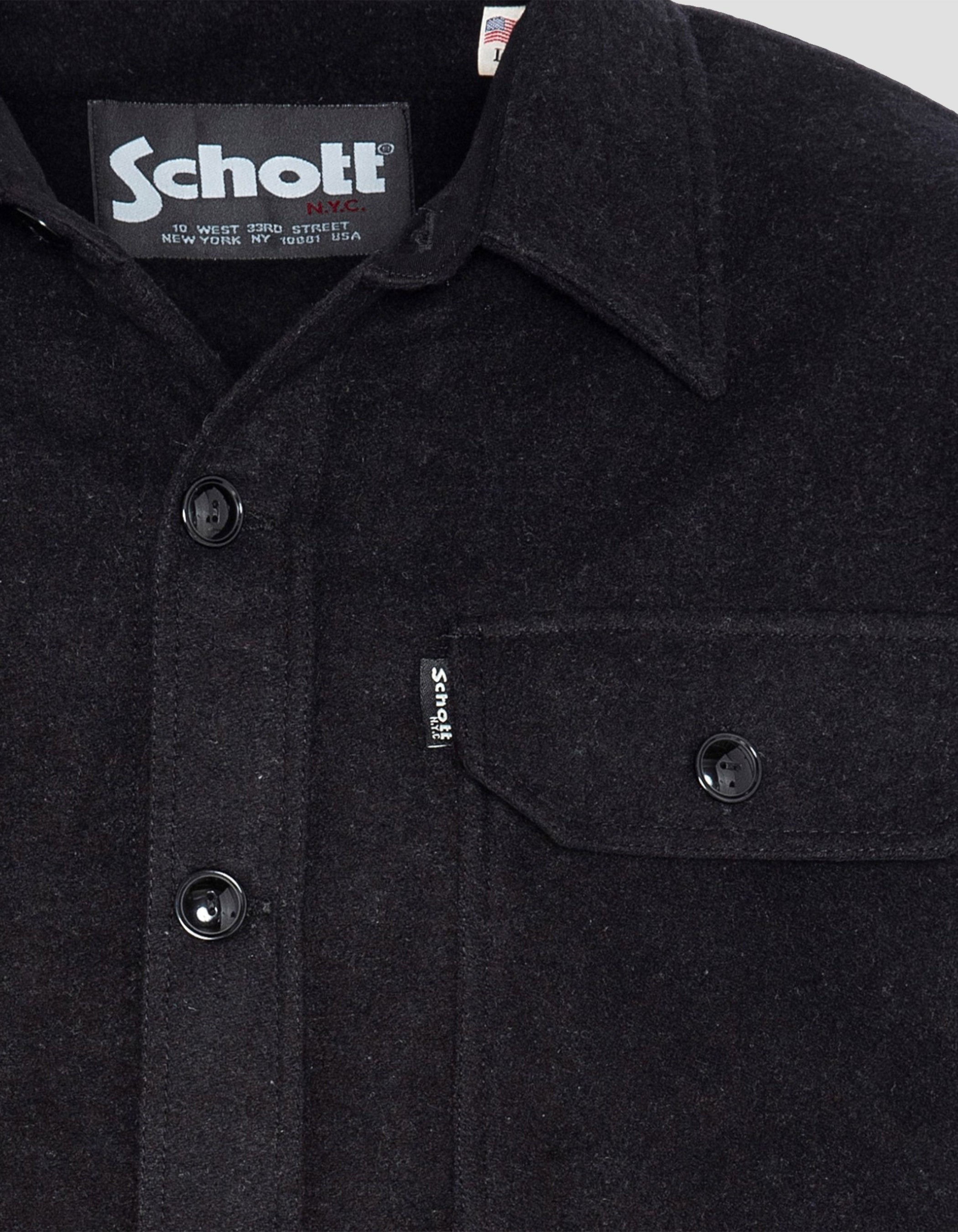 Surchemise boutonnée noire-7