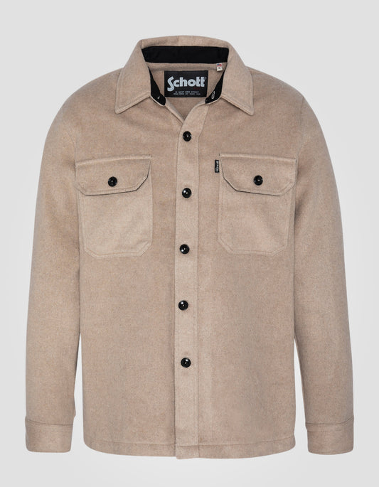 Cirugía abotonada de Beige Whited