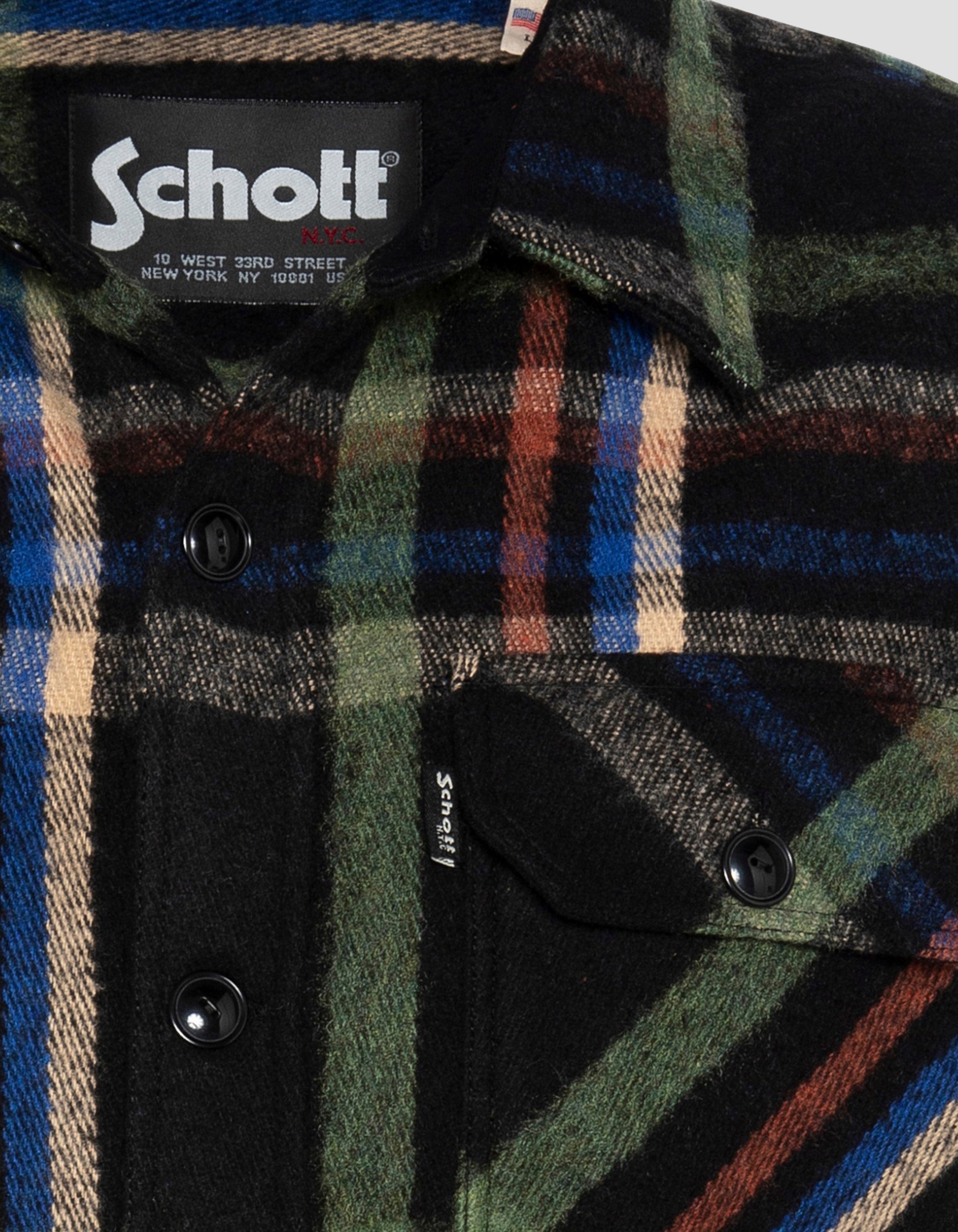 Surchemise à carreaux vert foncés-3