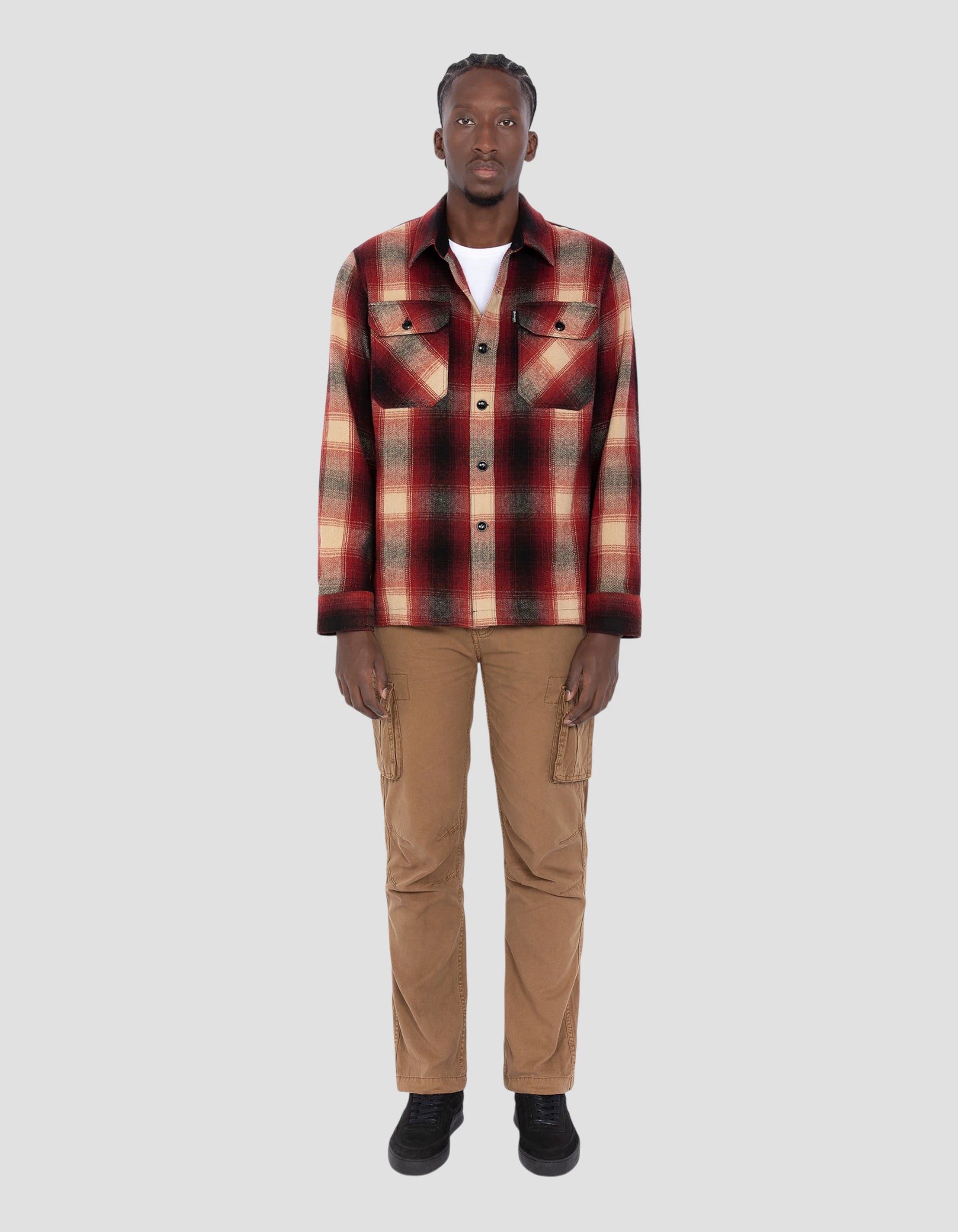 overshirt Dark red tiles - SHCARL4 | Schott NYC®