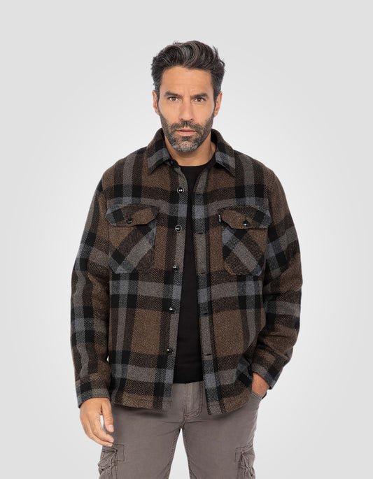 Surchemise à carreaux