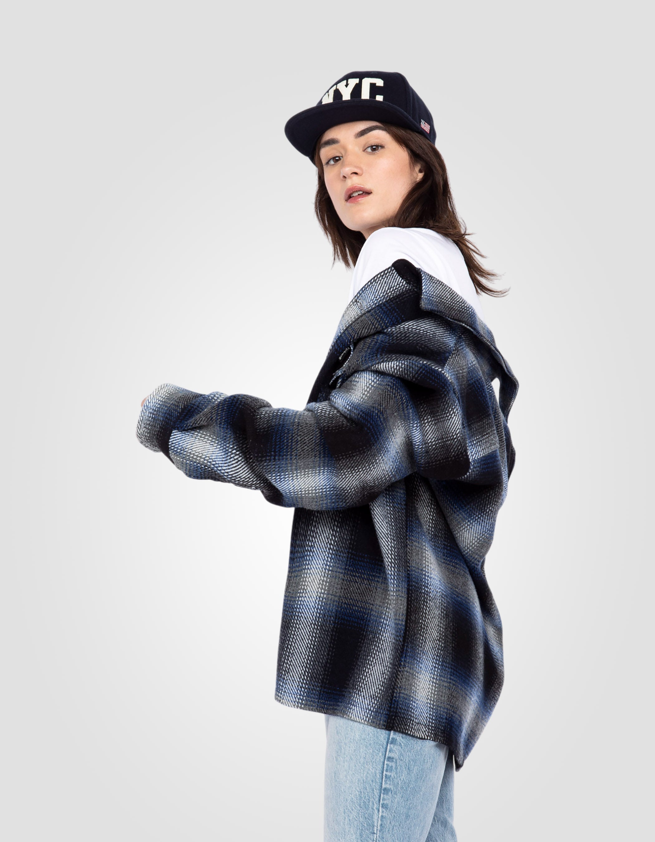 Surchemise à carreaux bleus-3