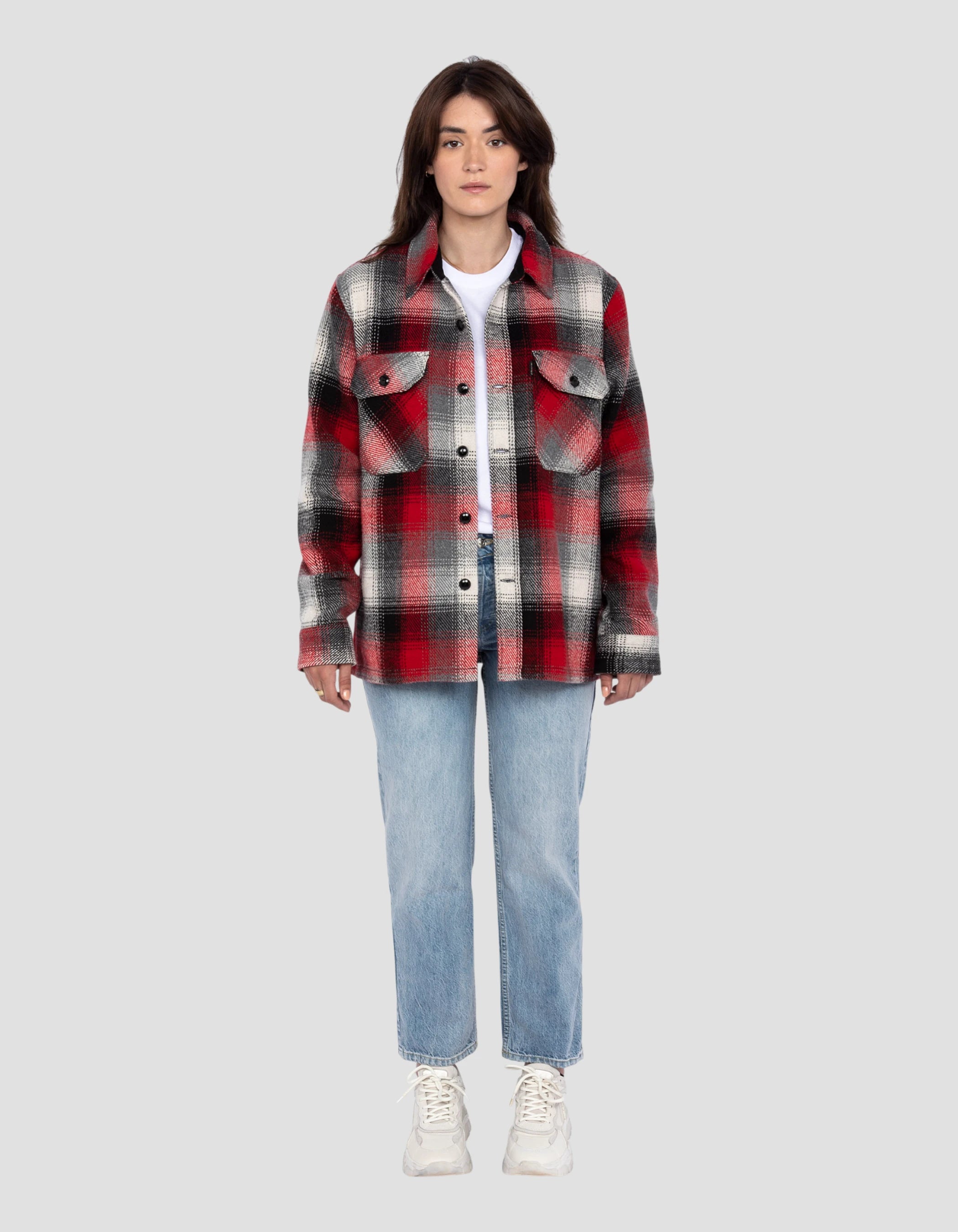 Surchemise à carreaux rouges-1