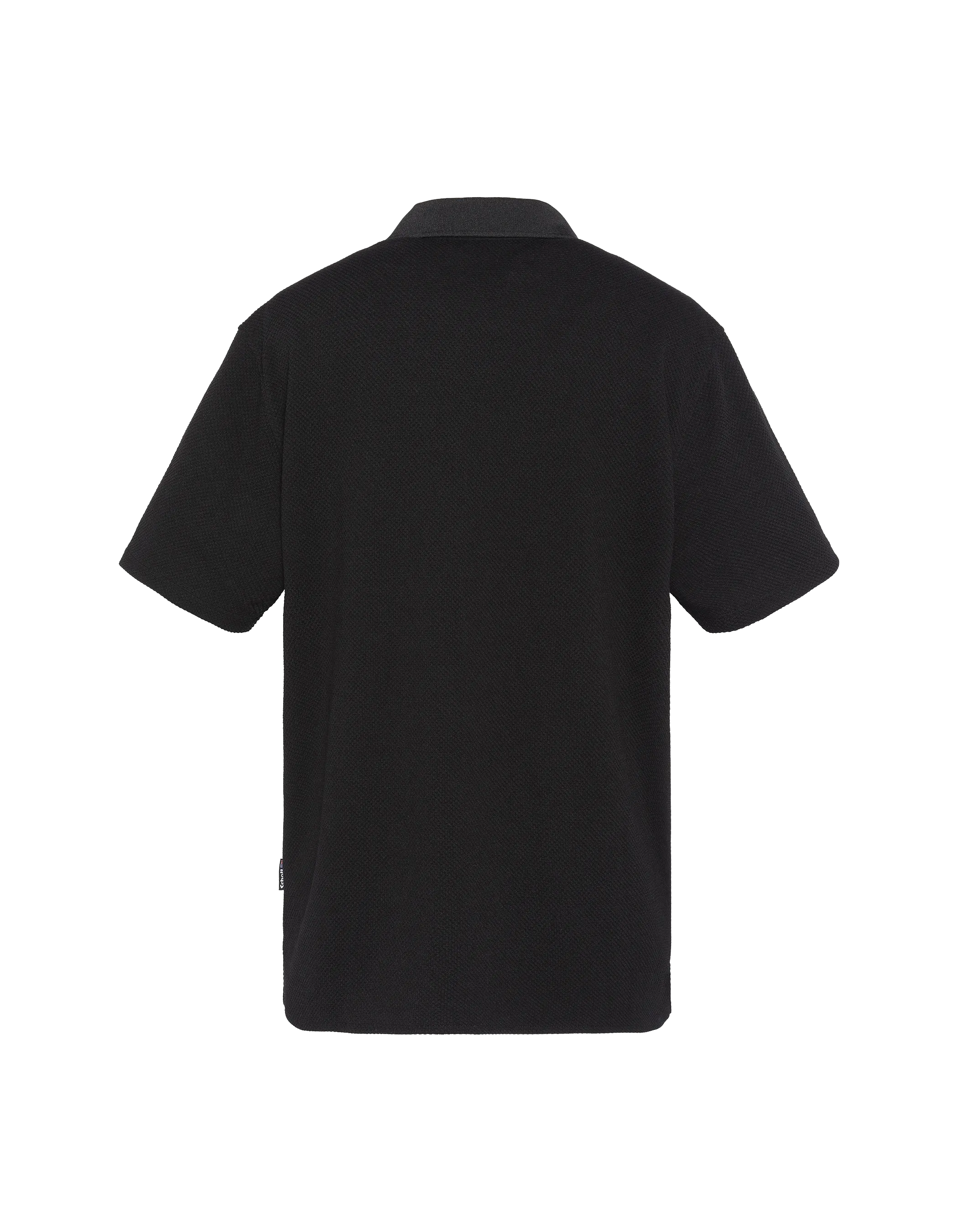 Chemisette en maille noire effet gaufré-5