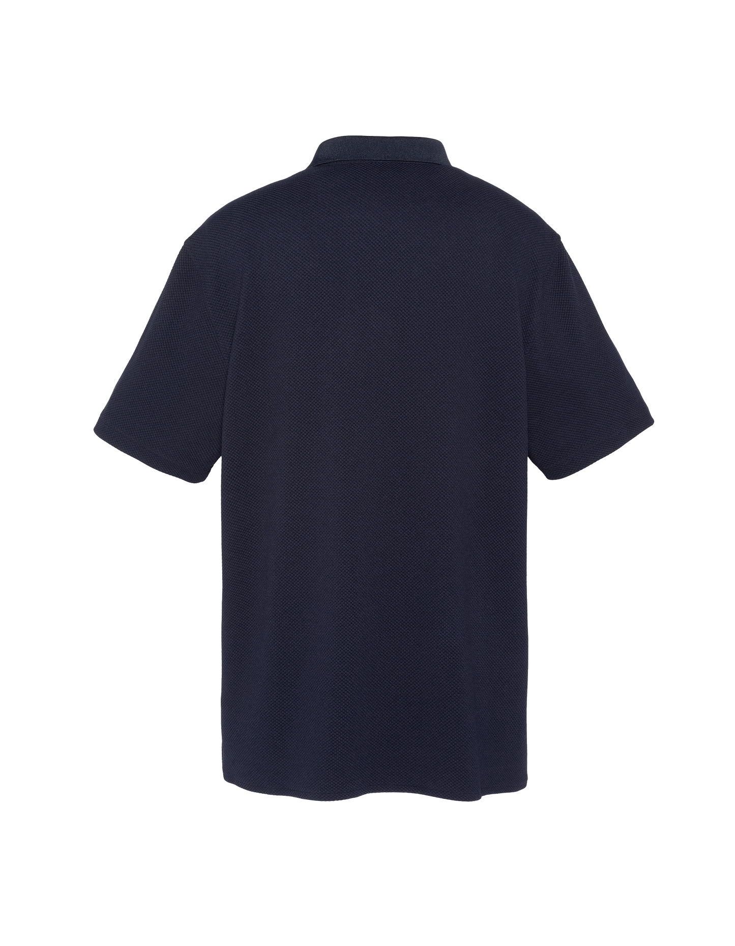 Navy blue knit shirt waffle knit