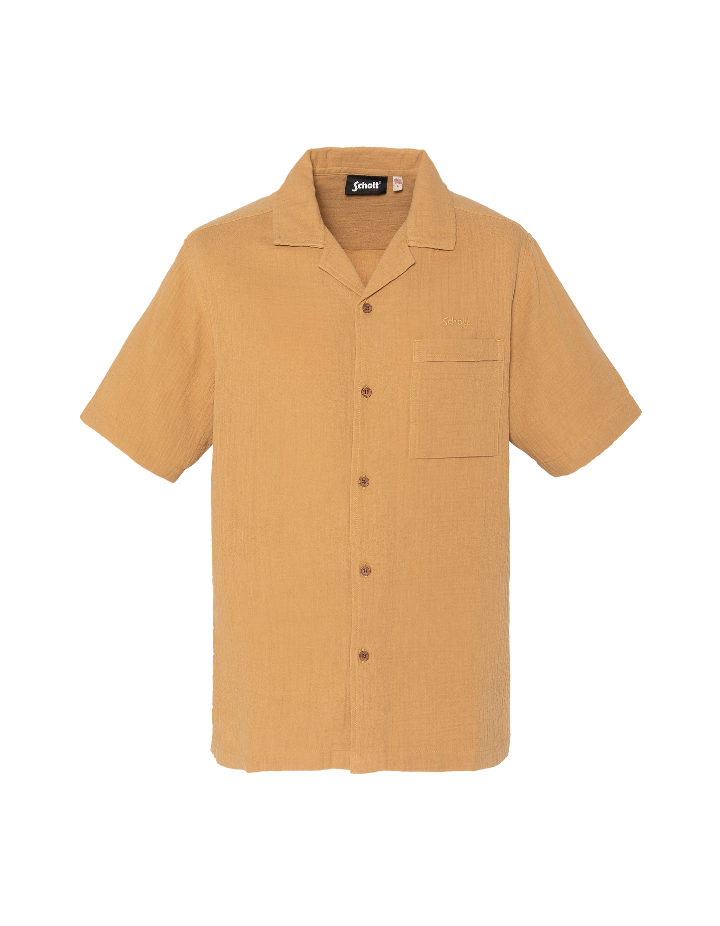 Chemisette miel en gaze de coton