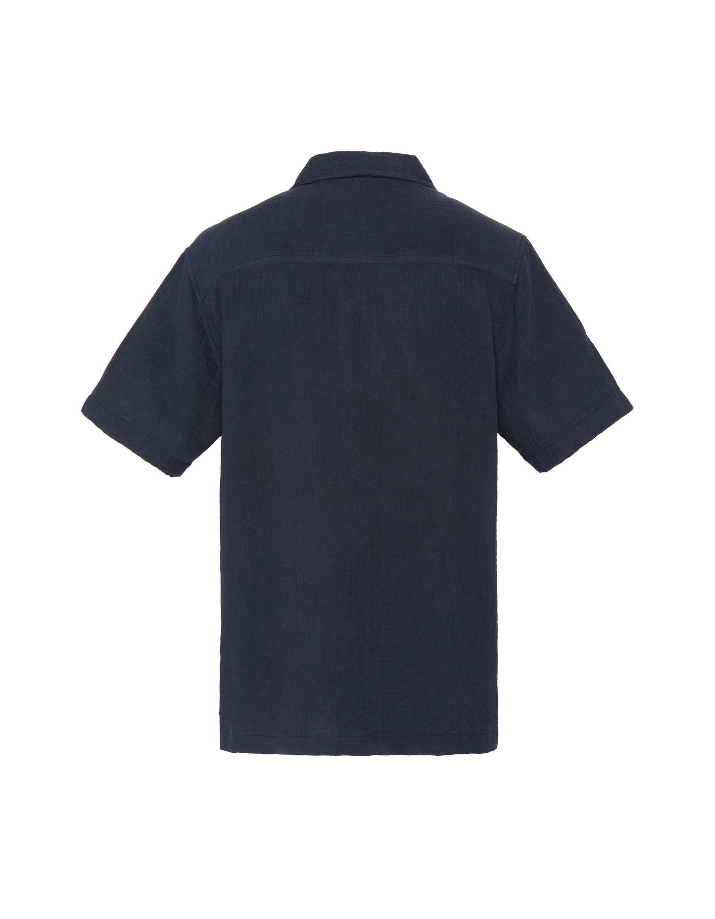Marineblaues Hemd aus Baumwollgaze