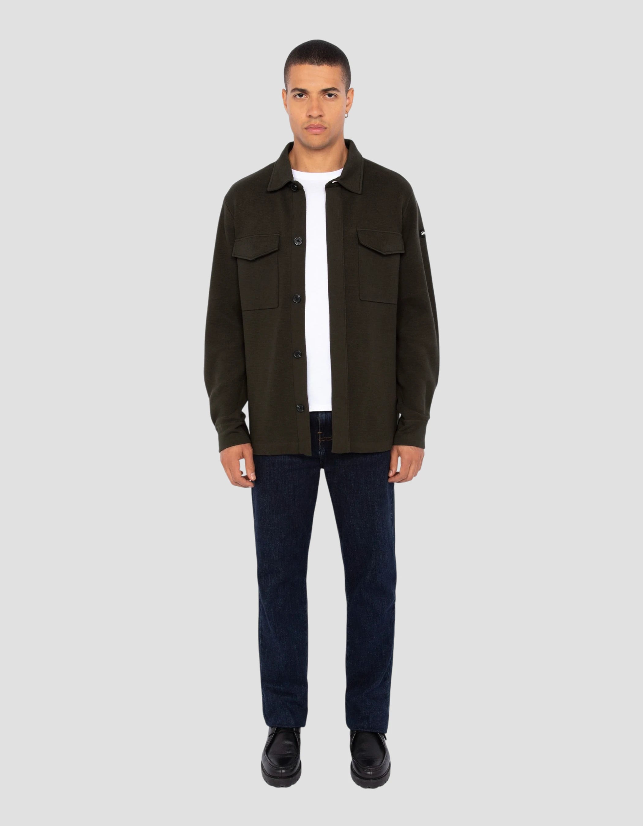 Surchemise kaki foncé-1