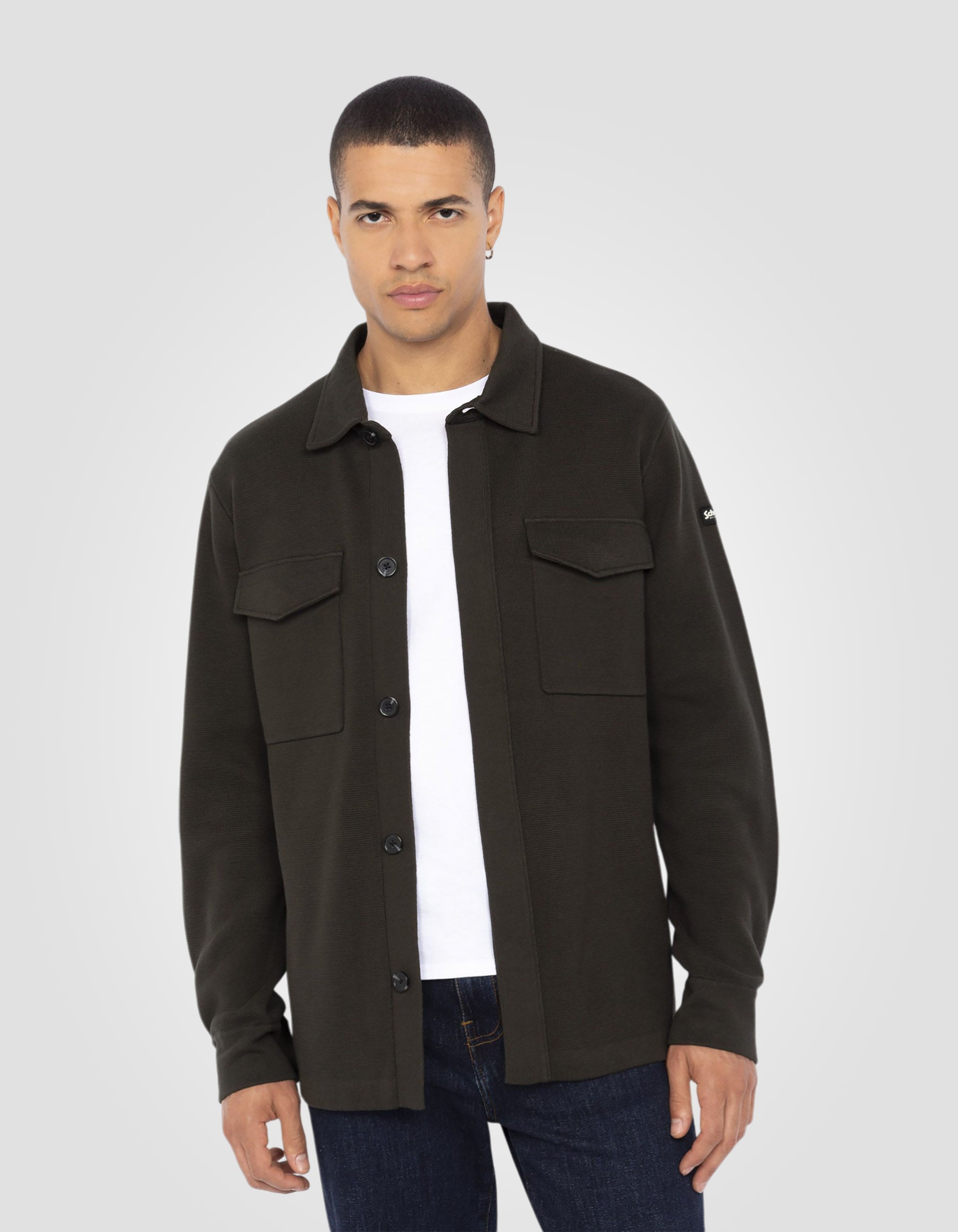 Surchemise kaki foncé-3