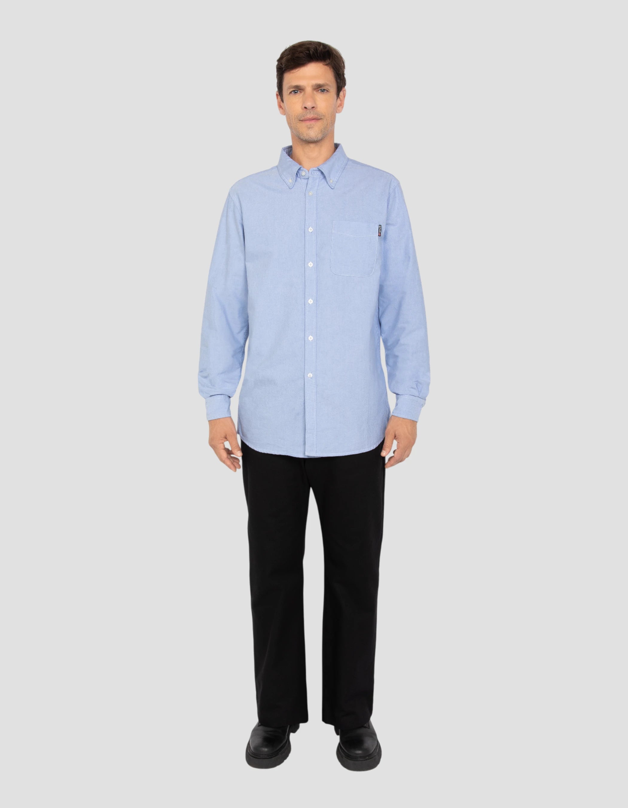 Camicia blu manica lunga-1