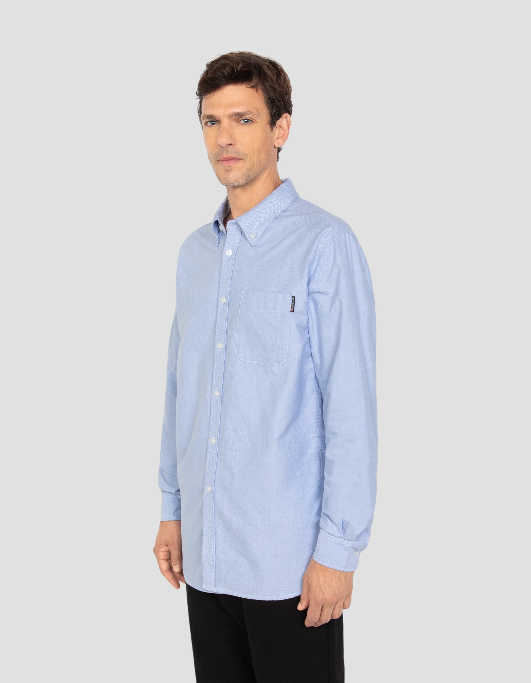 Camicia blu manica lunga-3