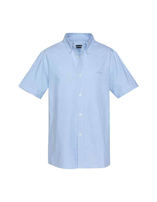 Chemise bleue à manches courtes