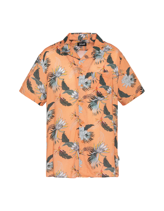 Chemise Hawaïenne orange