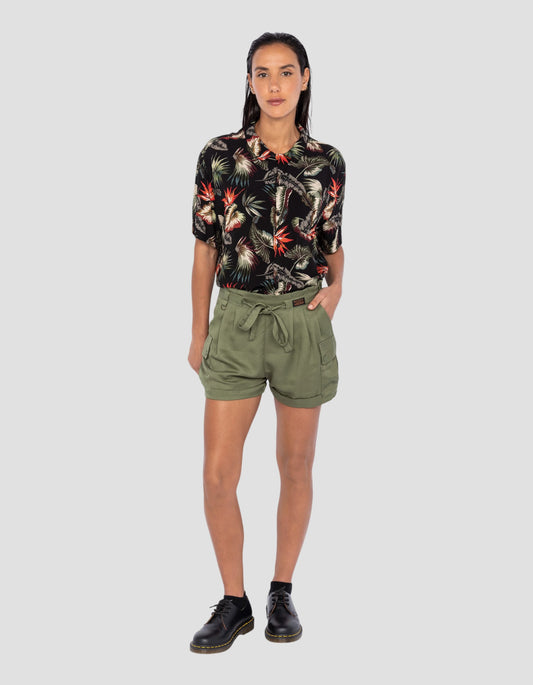 Black Hawaiian shirt