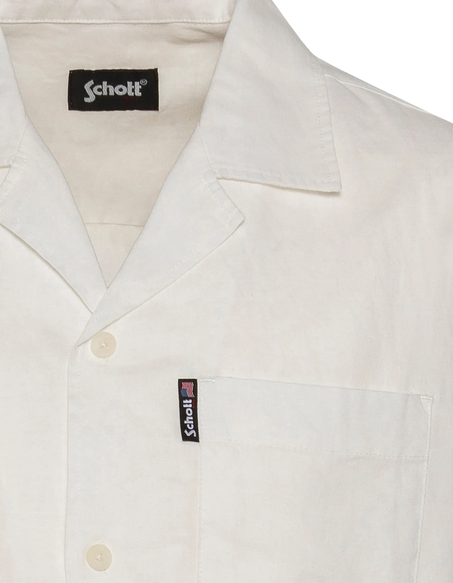 White linen blend shirt