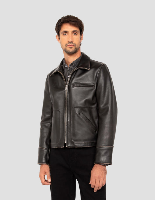 Schwarze „Delivery From Nowhere“-Jacke