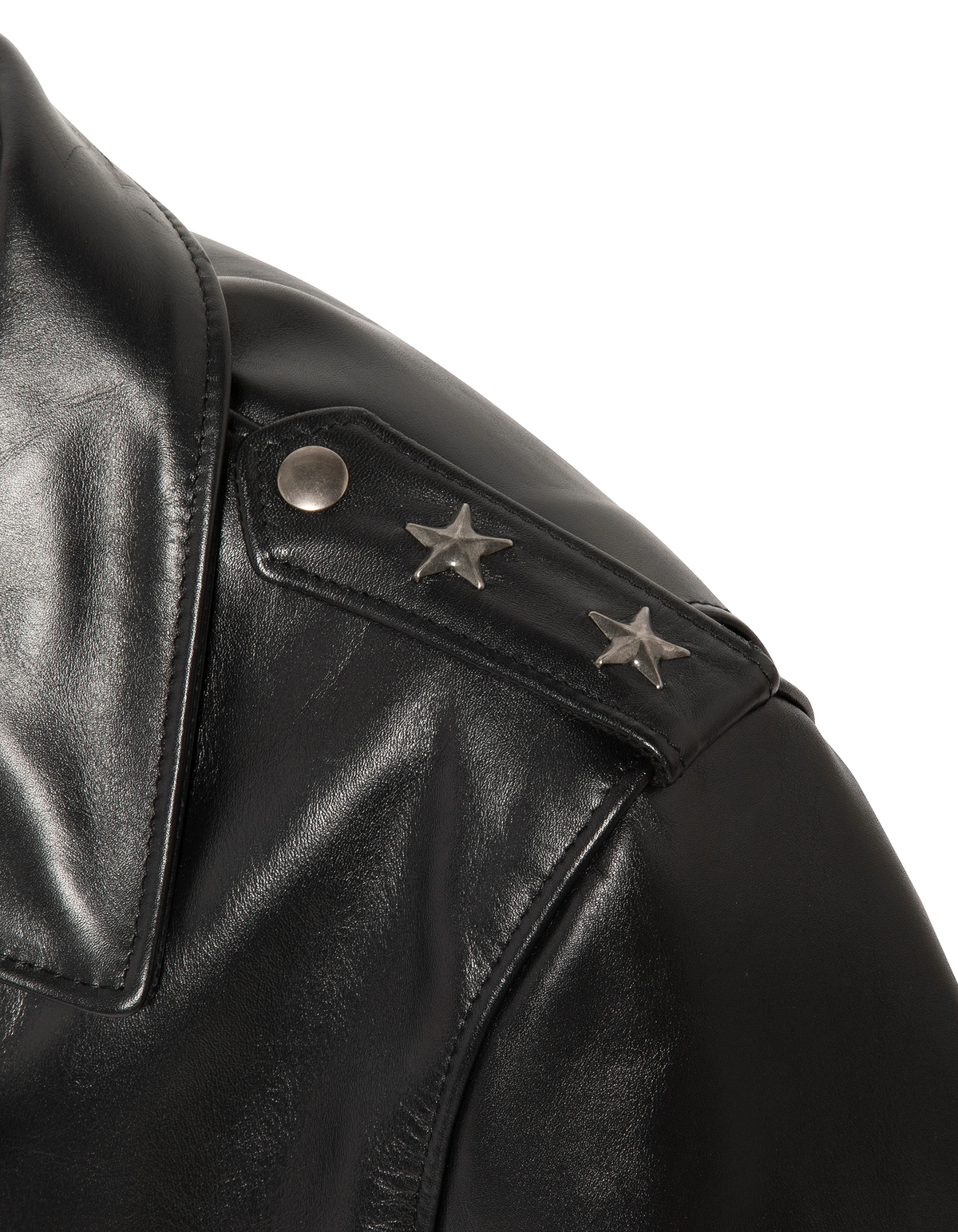 Chaqueta de moto negra Perfecto® “Born to Ride – Two Star”