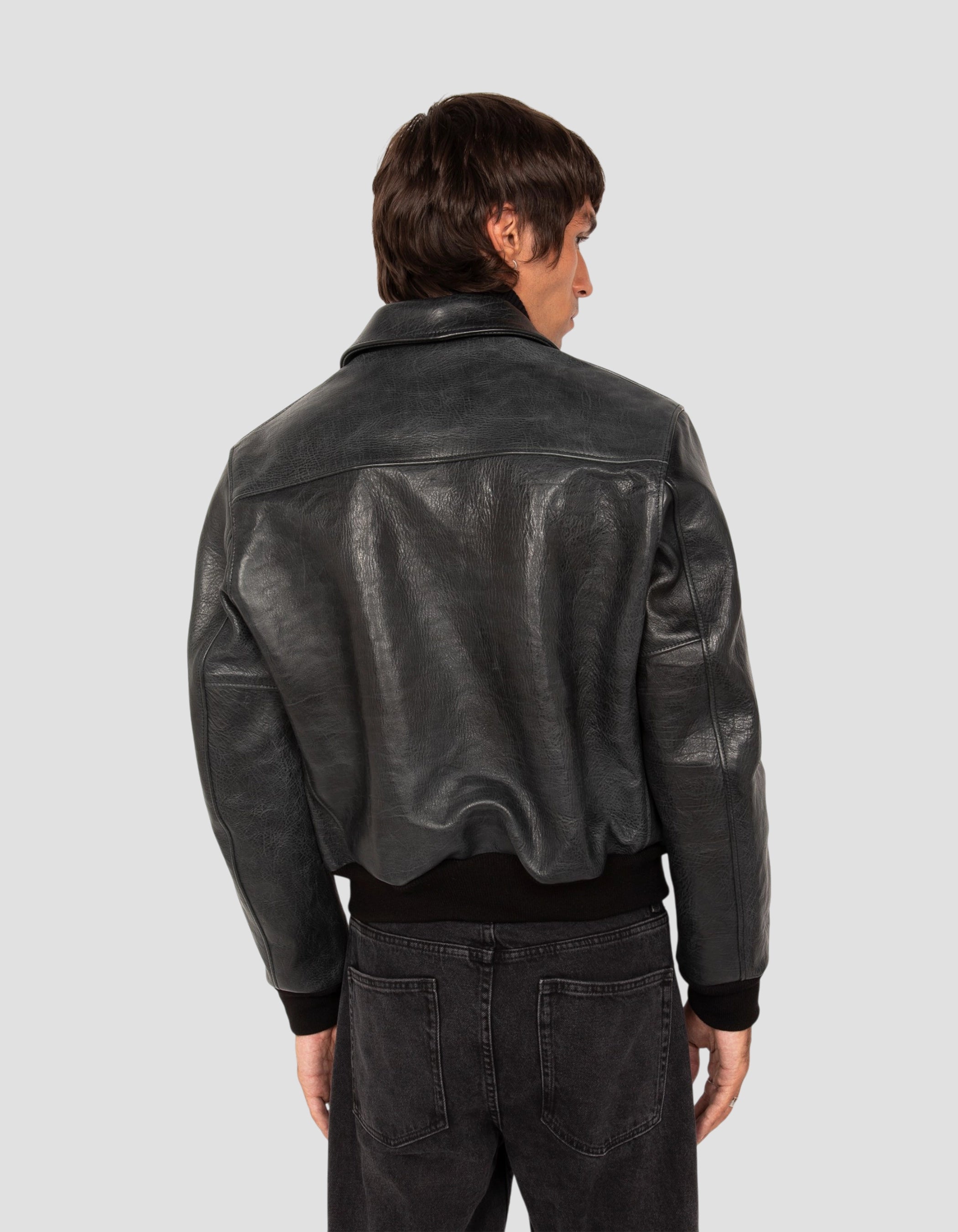Cazadora bomber negra “Asbury Park”-7