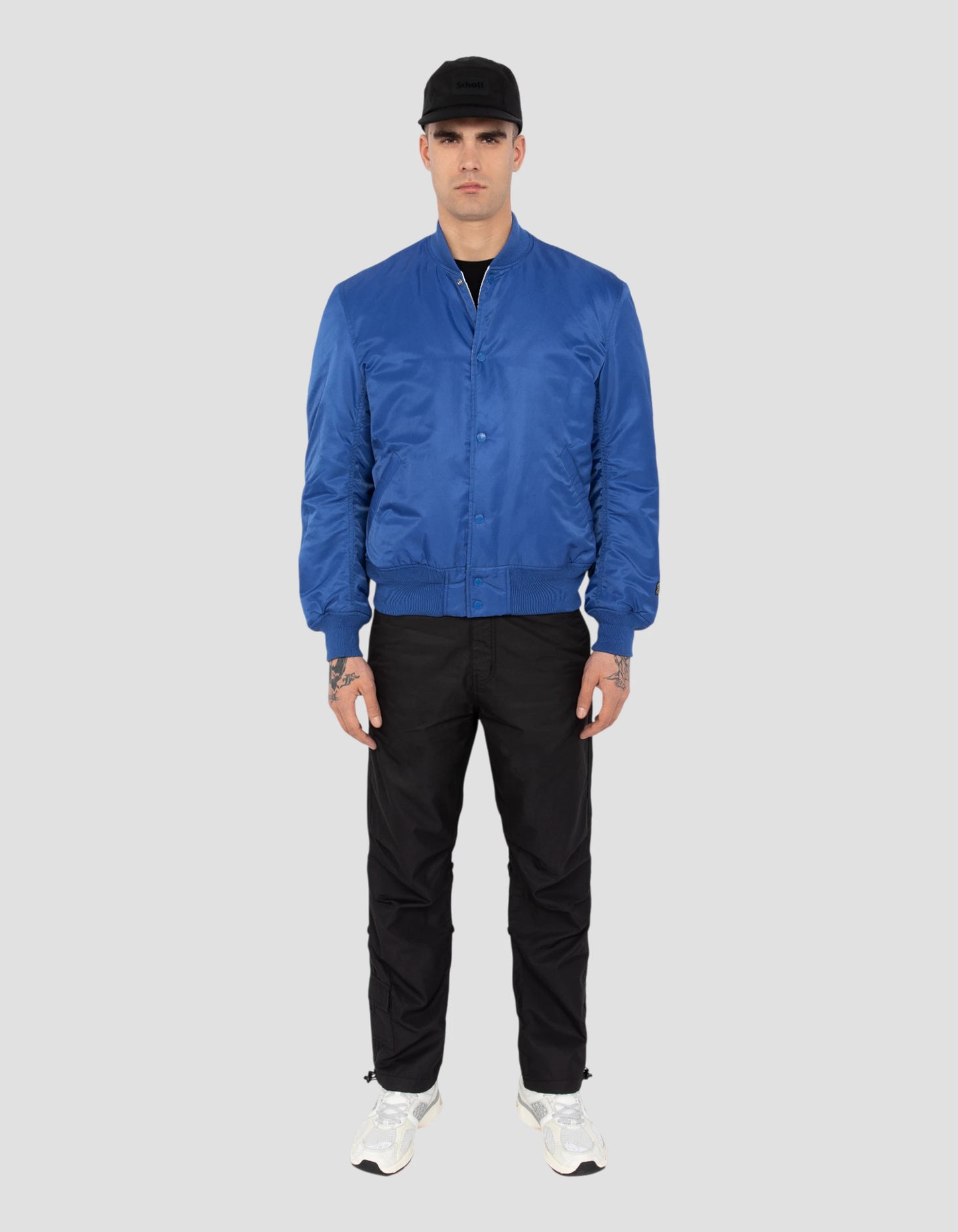 Oversize urban electric blue jacket