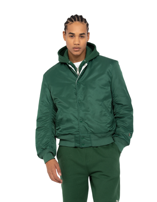 Giacca urbana verde oversize urbana