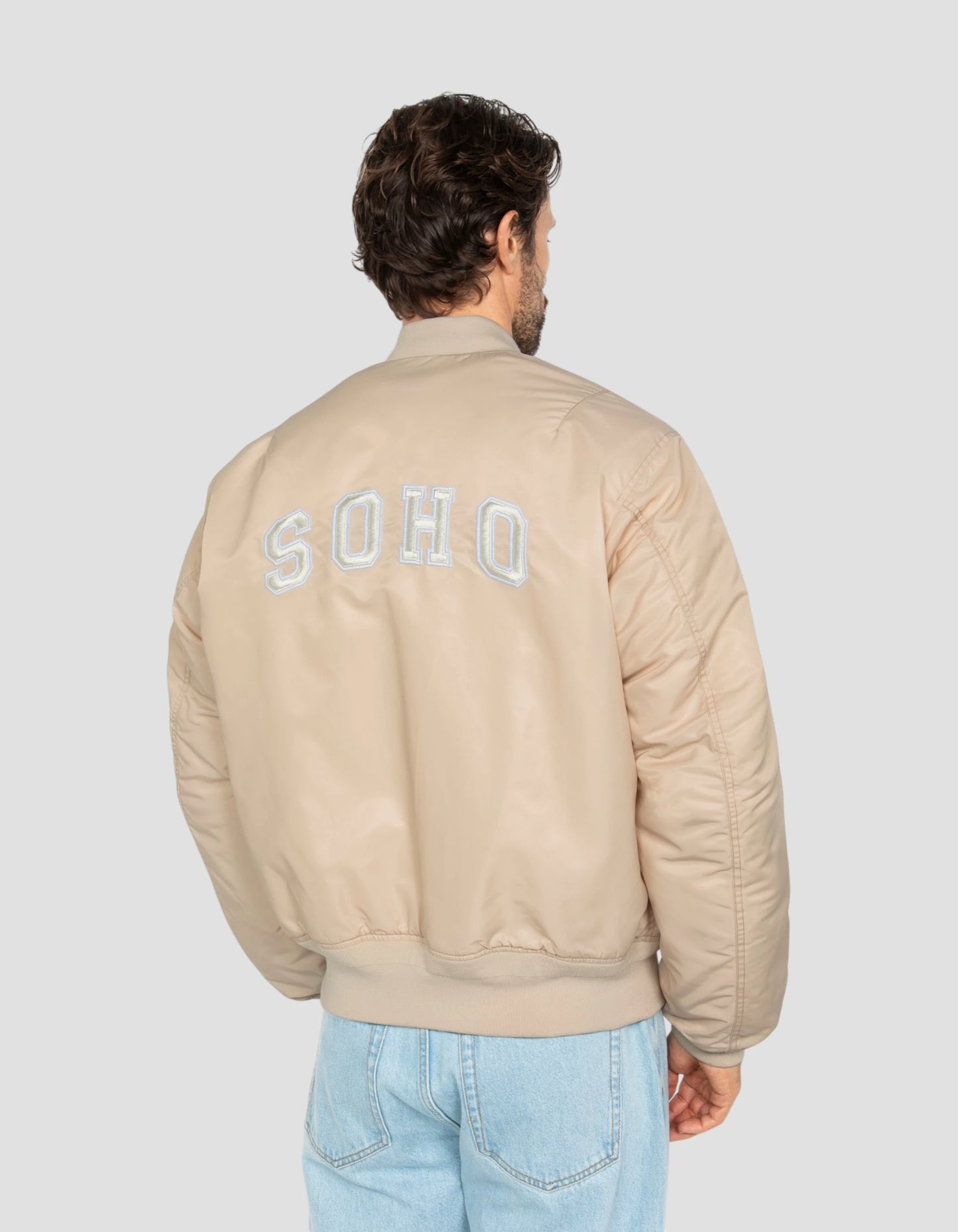 Giacca urbana bianca oversize