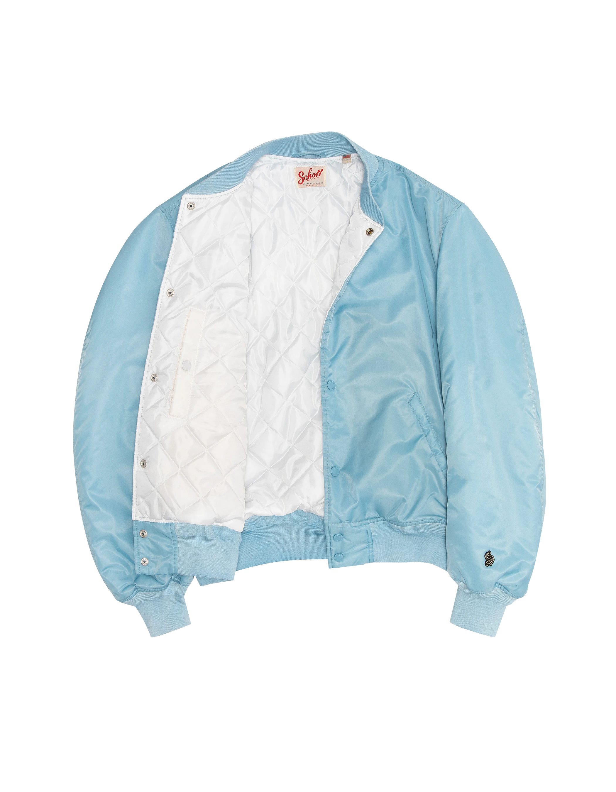 Blouson urban bleu ciel oversize-3