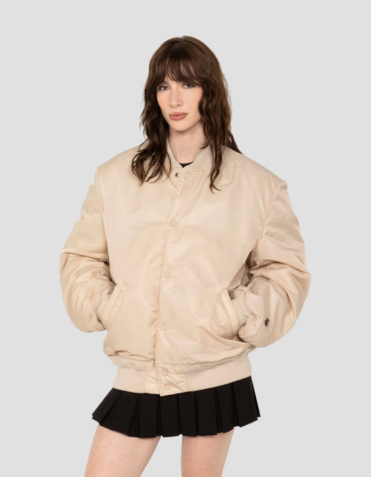 Blouson urban blanc oversize