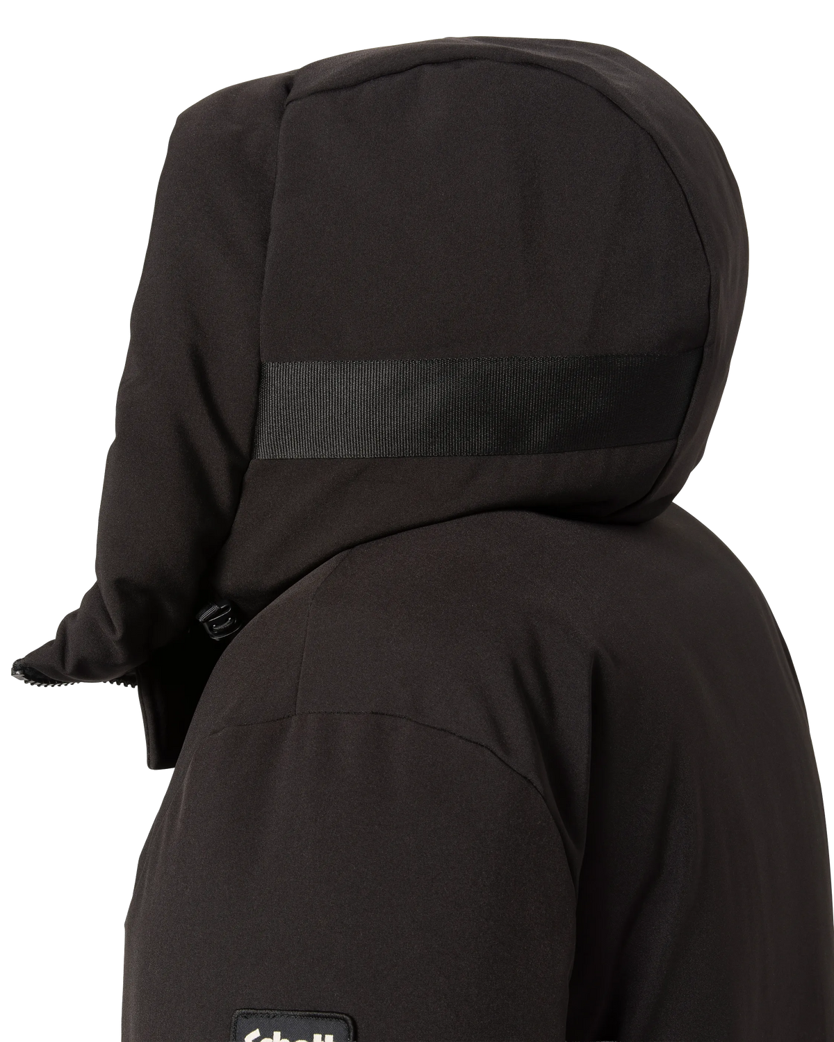 Parka multipoches à capuche noire-8