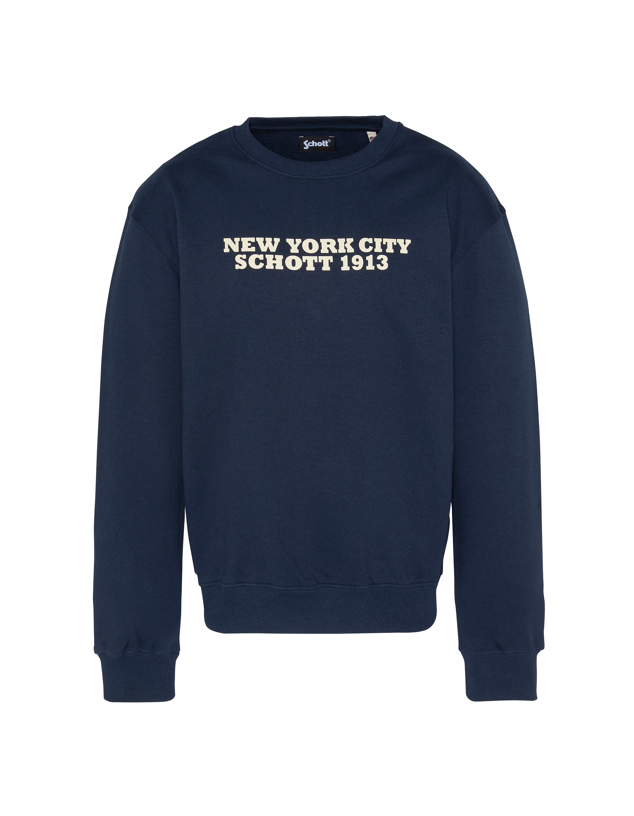 Spacca blu navy stampato round col-1