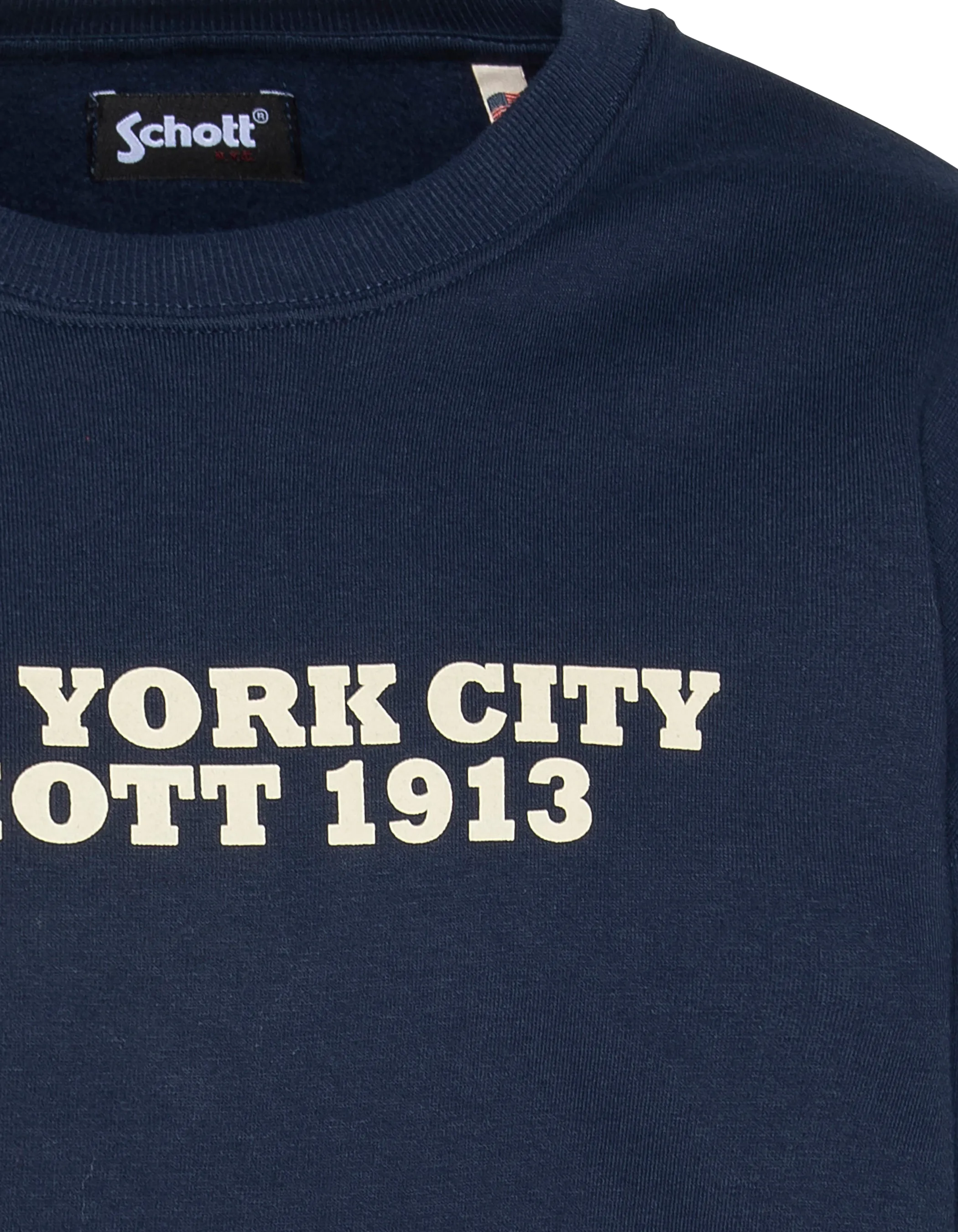 Spacca blu navy stampato round col-3