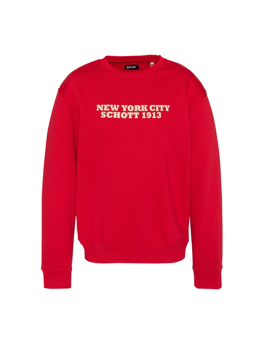 Rotes Farbdruck Sweatshirt