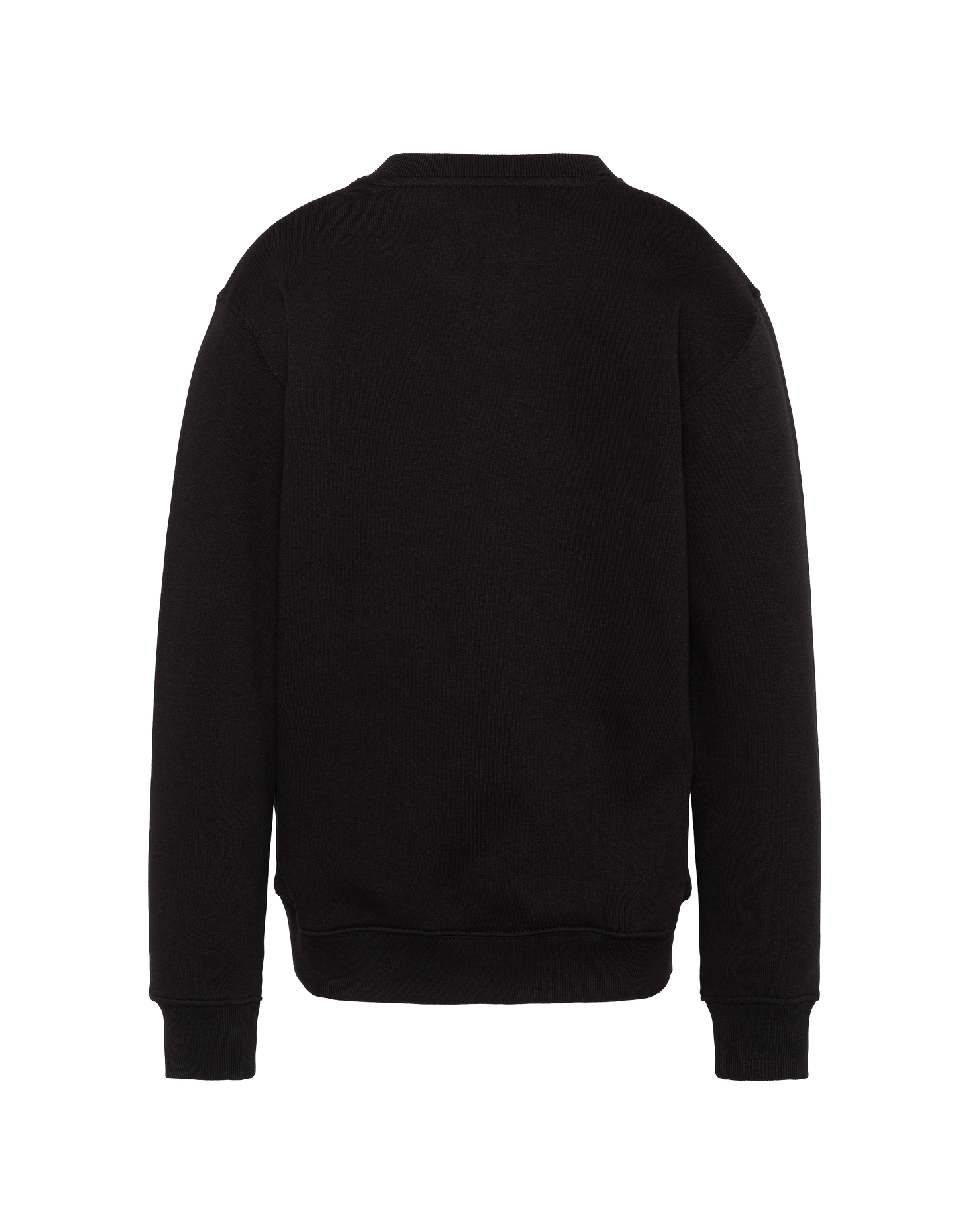 Sweatshirt Black Round Color Kinder