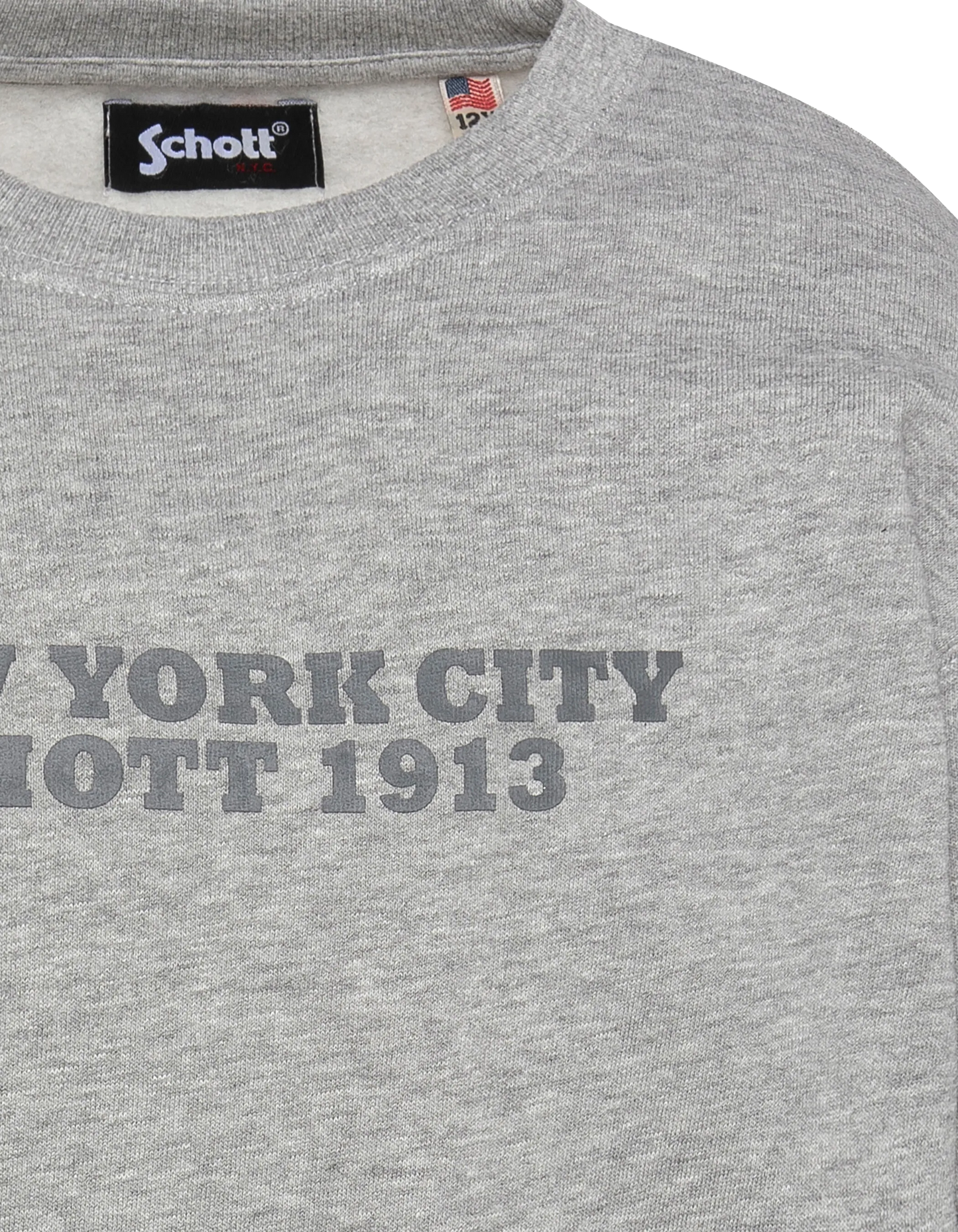 Sweinshirt redonda de niños grises impresos