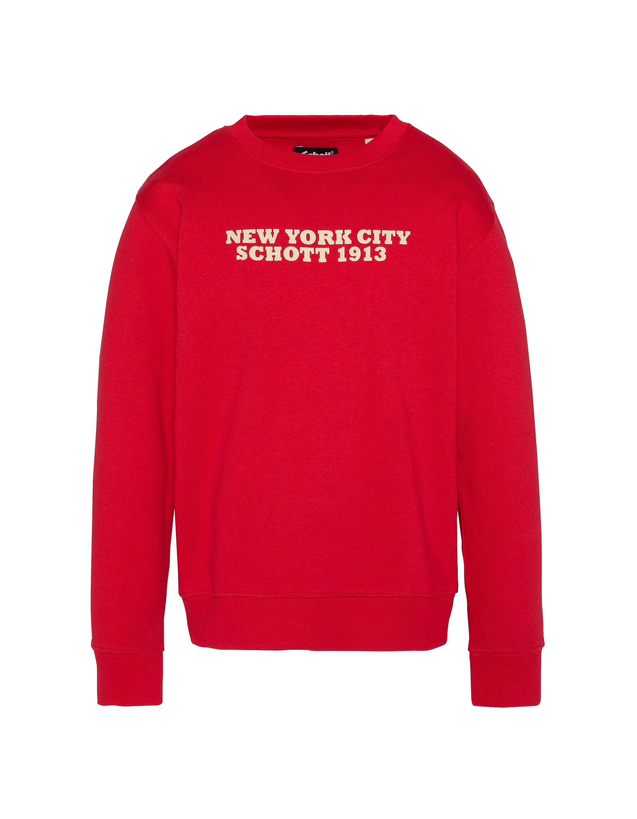 Roter runder Farbdruck Kinder -Sweatshirt-1