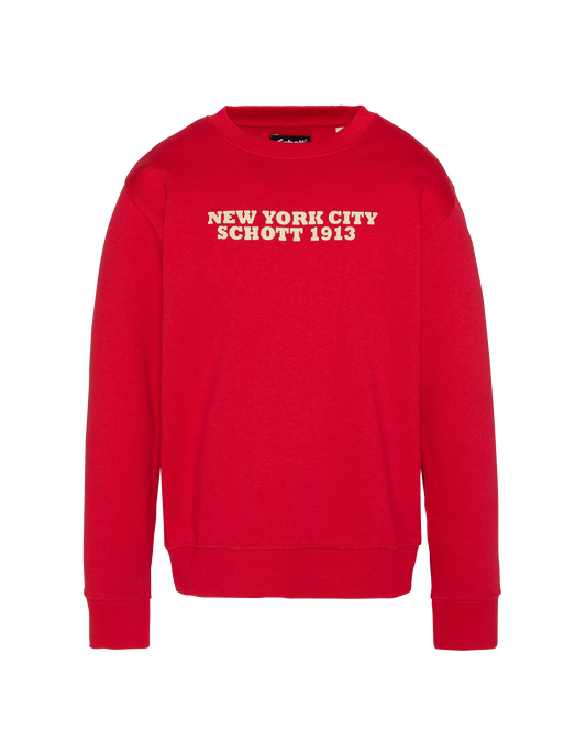 Roter runder Farbdruck Kinder -Sweatshirt