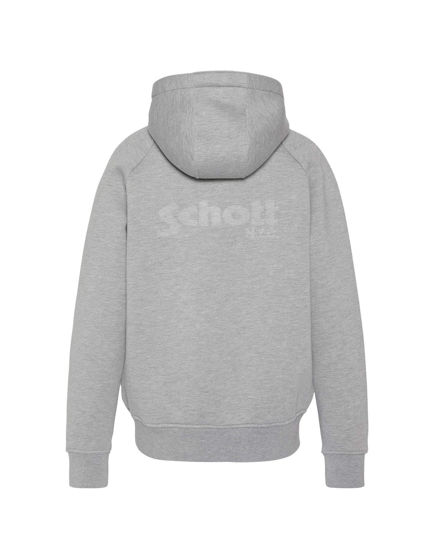zip sweatshirt heather grey hooded in Triplux