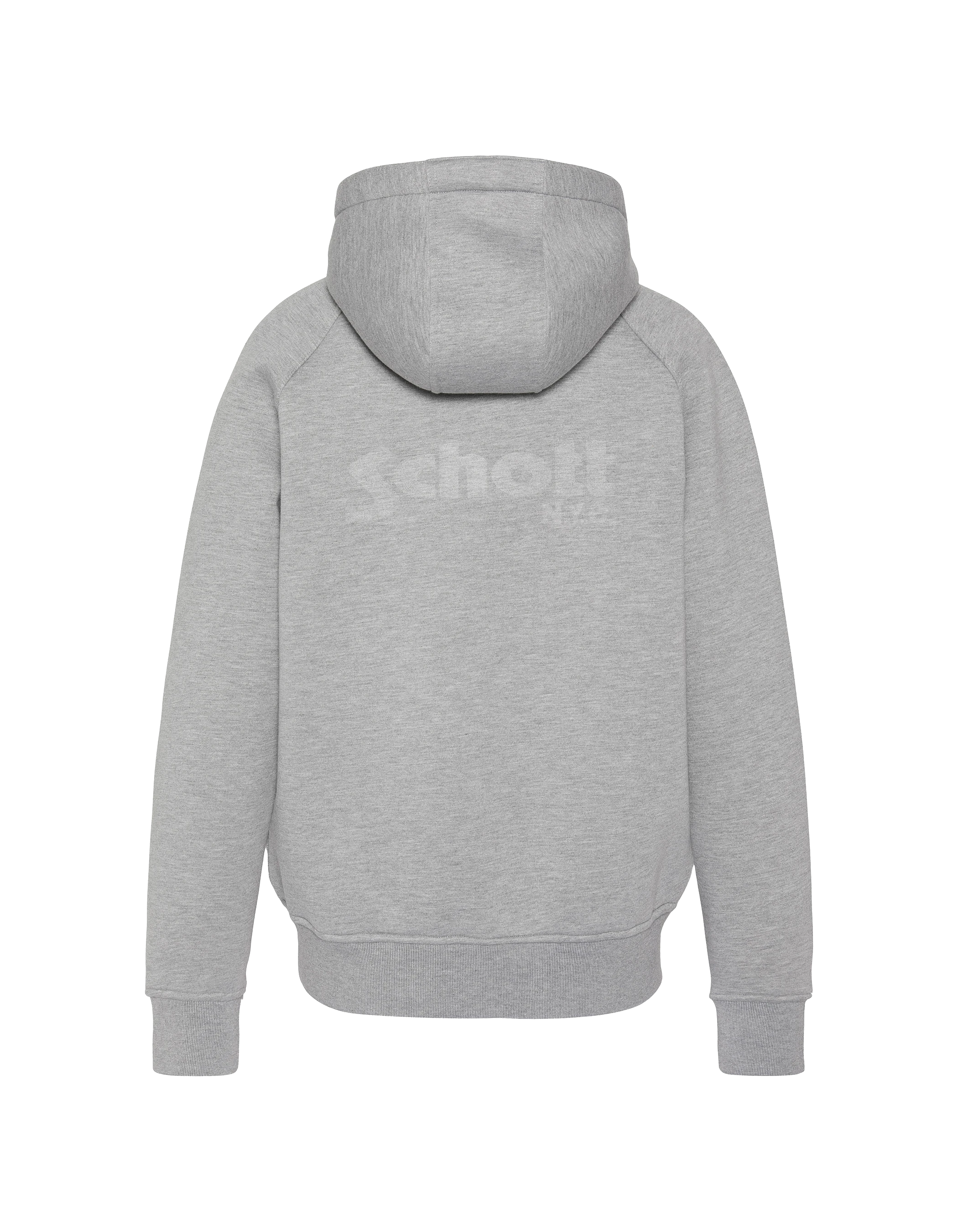 zip sweatshirt heather grey hooded in Triplux-2