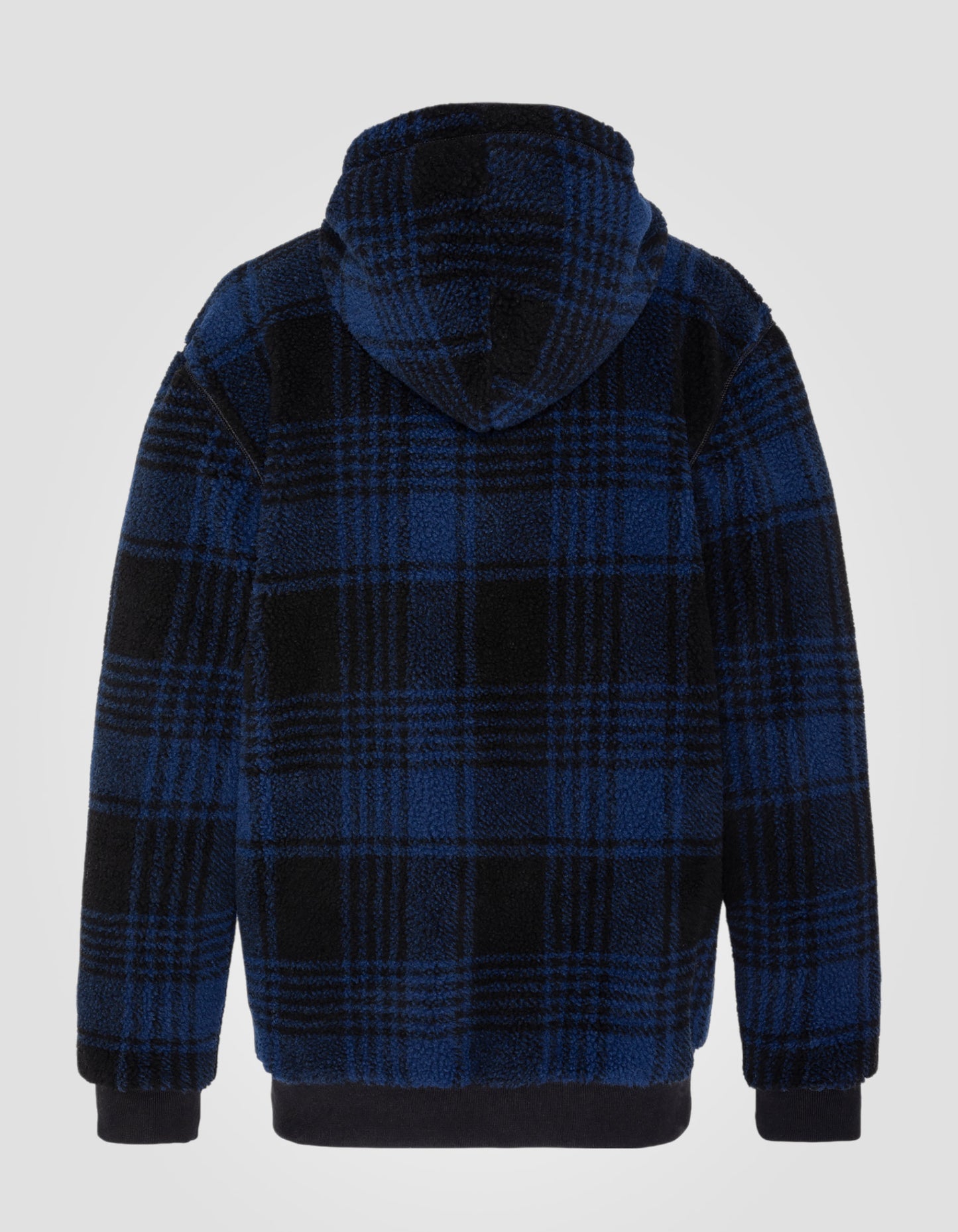 Blue Sherpa Blue karierte Kapuze