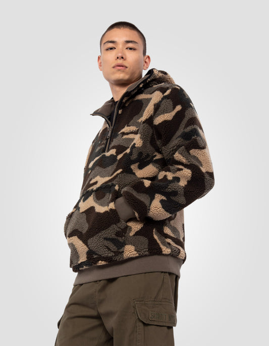 Sherpa mit Kapuze -Tarn -Sweatshirt