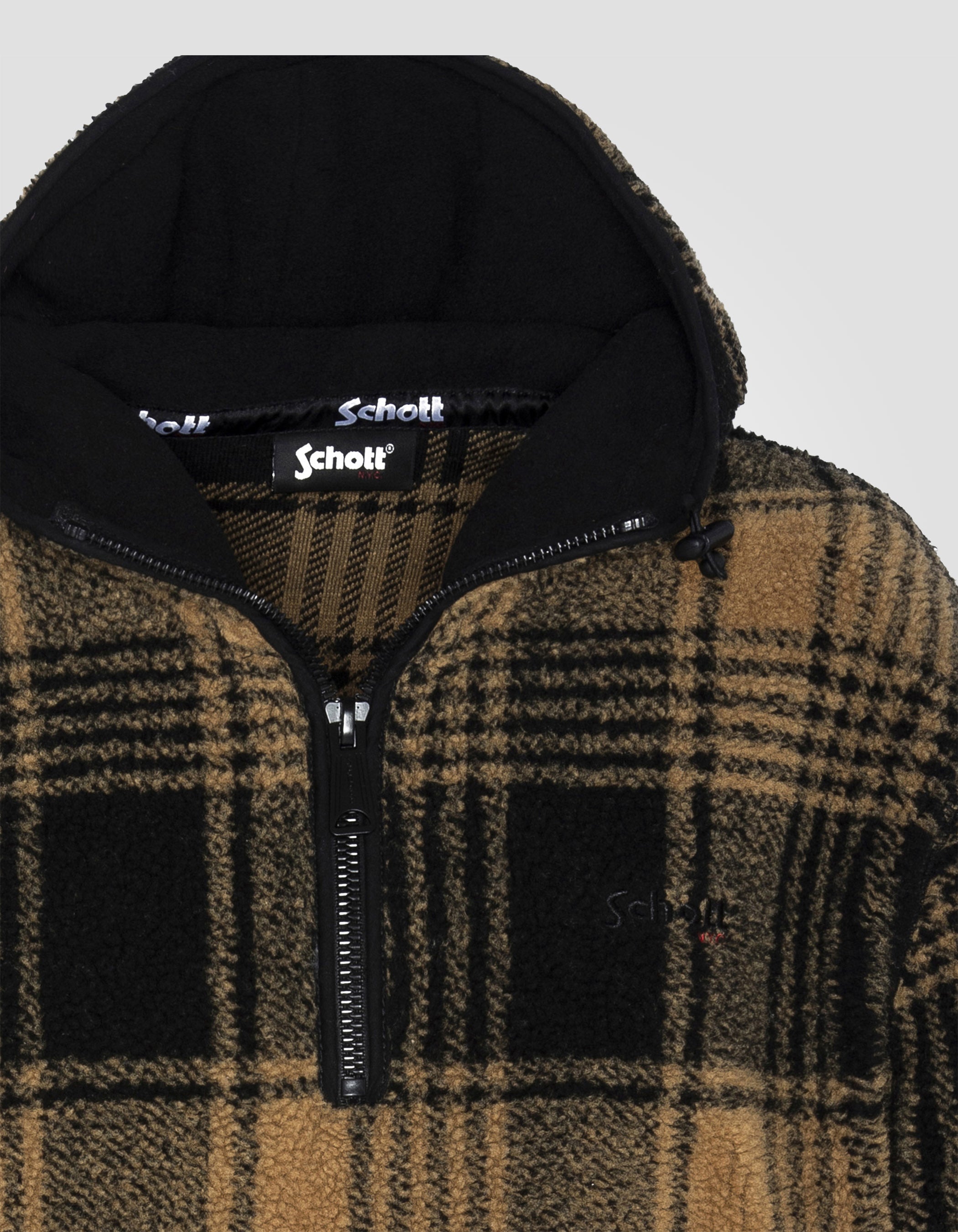 Ocker Sherpa Ocker Kapuzen -Sweatshirt-3