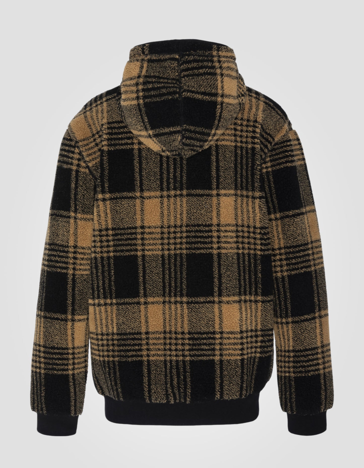 Ocker Sherpa Ocker Kapuzen -Sweatshirt