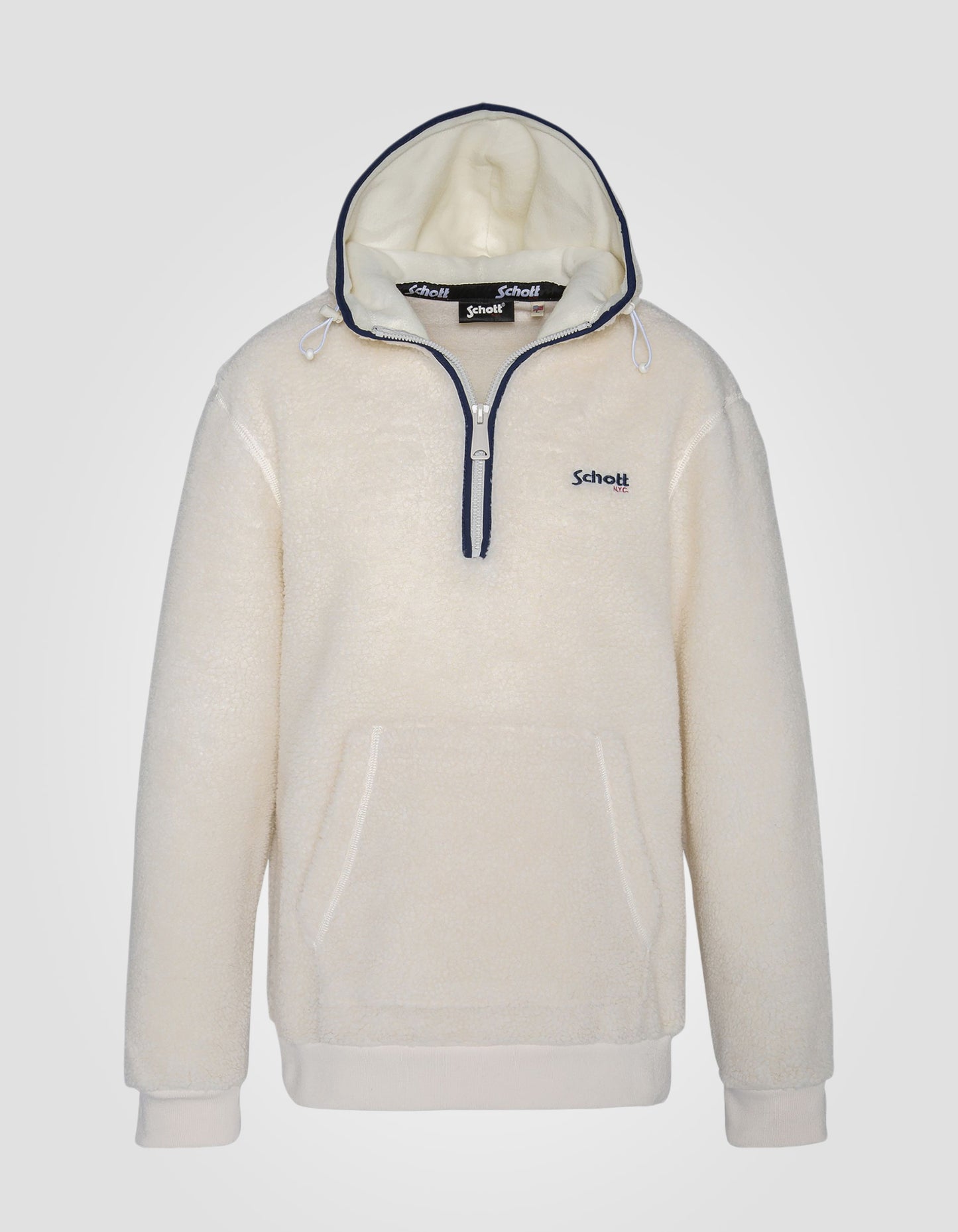 Sweatshirt à capuche en sherpa