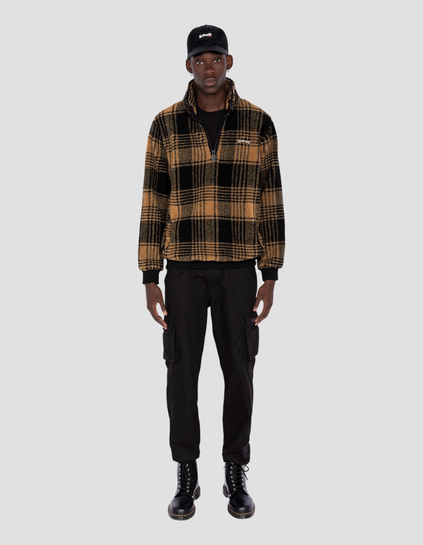 Ocher -in -sherpa Carier Trucker Sweatshirts