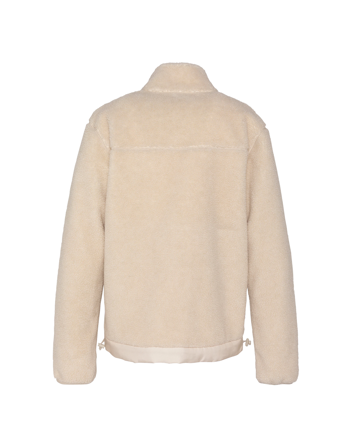 Sudadera sherpa bimateria crema