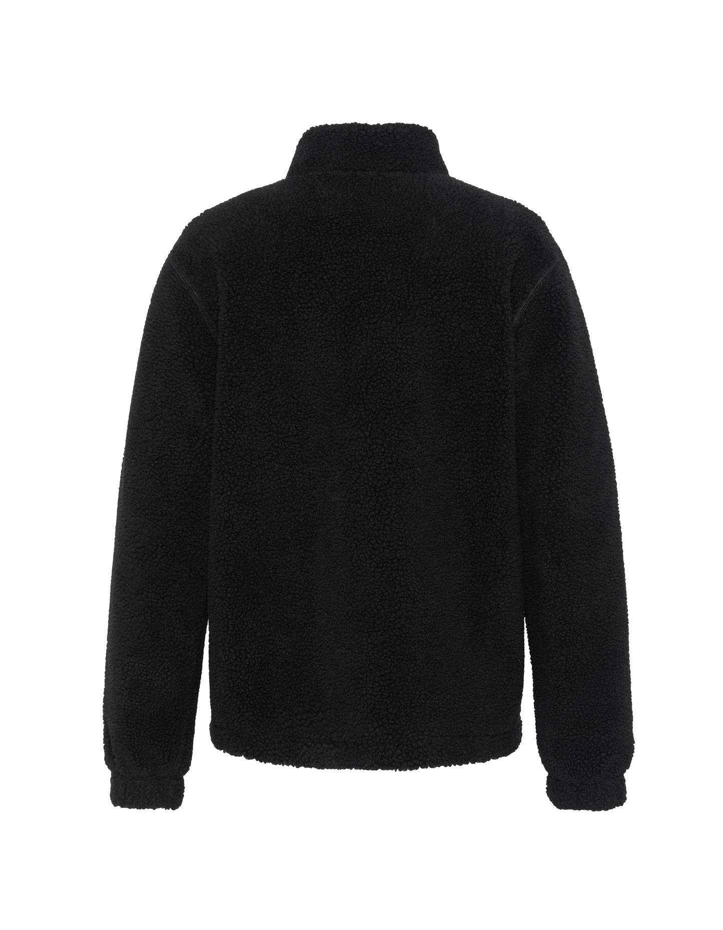 Giacca da sherpa con zip nero