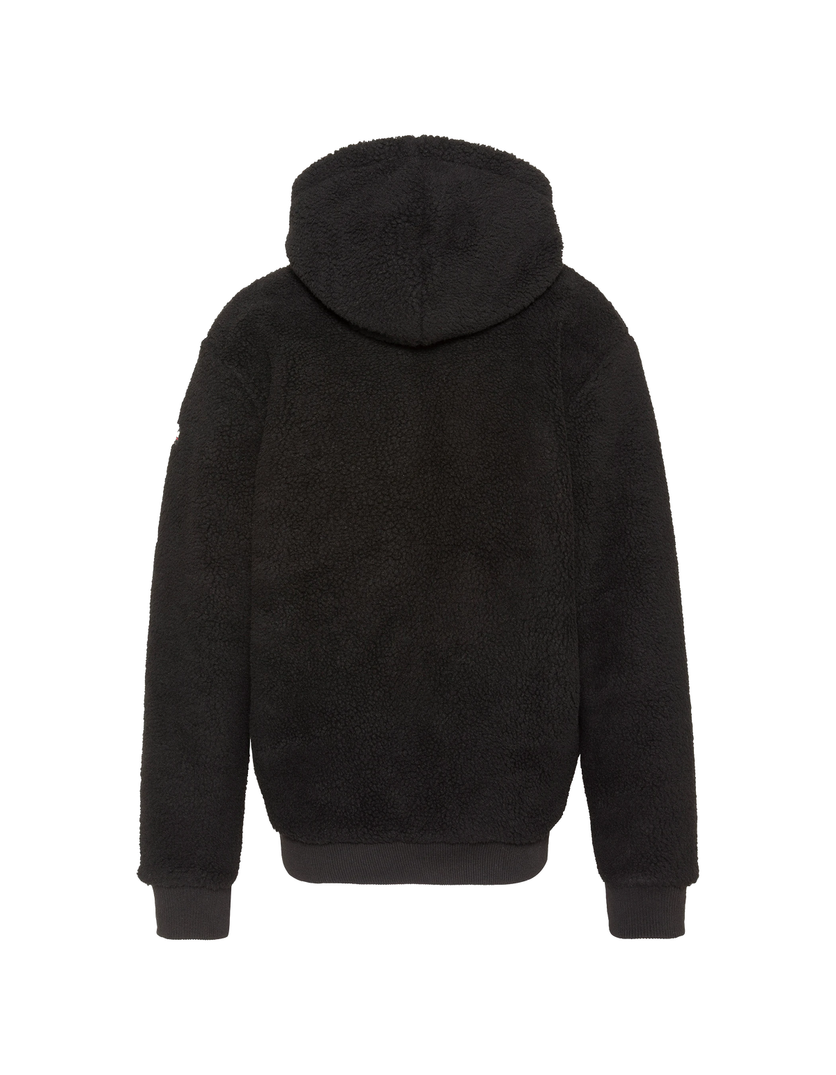 Jacket sherpa black zipped hoodie-2